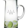 Drinkware Susquehanna Glass | Susquehanna Glass Monogrammed 60Oz Dot Tankard Pitcher, (A-Z) Home Drinkware