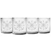 Games & Giftables Susquehanna Glass | Susquehanna Glass Set Of 4 Crossed Anchors Slim Rocks Glasses Home Bar Carts & Accessories