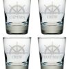 Games & Giftables Susquehanna Glass | Susquehanna Glass "Captains" Set Of 4 Double Old Fashioned Glasses Home Bar Carts & Accessories