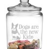 Pet Supplies Susquehanna Glass | Susquehanna Glass Dogs Are The New Kids Half Gallon Jar Home Pet Supplies