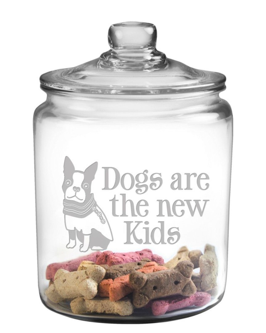 Pet Supplies Susquehanna Glass | Susquehanna Glass Dogs Are The New Kids Half Gallon Jar Home Pet Supplies