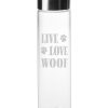 Games & Giftables Susquehanna Glass | Susquehanna Glass Live Love Woof Sleek 18Oz Water Bottle Home Bar Carts & Accessories