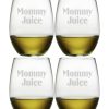 Games & Giftables Susquehanna Glass | Susquehanna Glass Mommy Juice Set Of Four 21Oz Stemless Glasses Home Bar Carts & Accessories