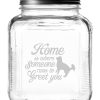 Games & Giftables Susquehanna Glass | Susquehanna Glass Someone Runs To Greet You Brushed Lid Gallon Jar Home Bar Carts & Accessories