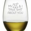 Dinnerware Susquehanna Glass | Susquehanna Glass My Dog & I Stemless Wine & Gift Box Home Dinnerware