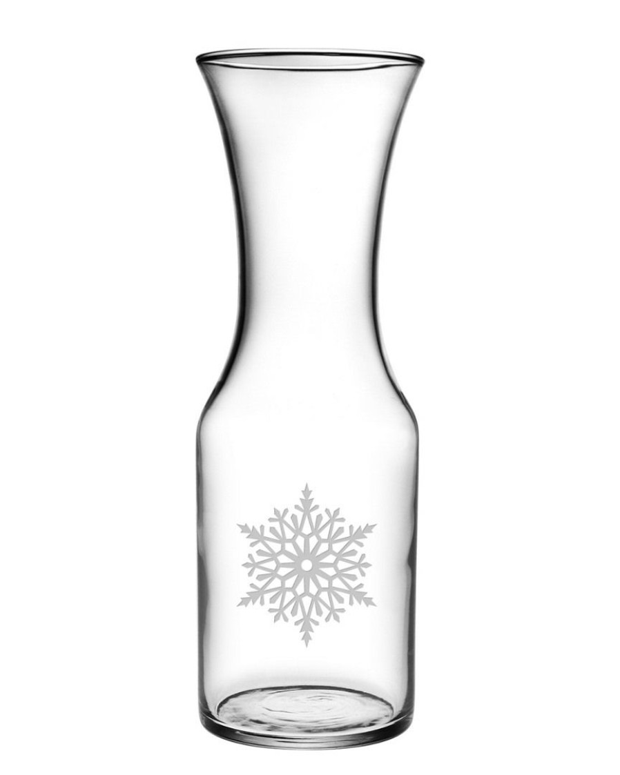 Games & Giftables Susquehanna Glass | Susquehanna Glass "Let It Snow" 1-Liter Carafe Home Bar Carts & Accessories