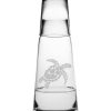 Games & Giftables Susquehanna Glass | Susquehanna Glass Sea Turtle Cone Night Bottle Set Home Bar Carts & Accessories