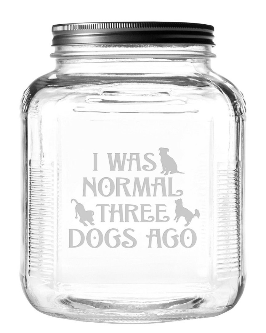 Pet Supplies Susquehanna Glass | Susquehanna Glass Three Dogs Ago Gallon Treat Jar Home Pet Supplies