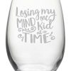 Games & Giftables Susquehanna Glass | Susquehanna Glass Losing My Mind Stemless Wine & Gift Box Home Bar Carts & Accessories