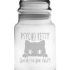 Dinnerware Susquehanna Glass | Susquehanna Glass Psycho Kitty Apothecary Jar Home Dinnerware