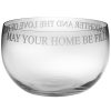 Decorative Items & Frames Susquehanna Glass | Susquehanna Glass "May Your Home Be Filled With Love" 9In Bowl Decorative Items & Frames