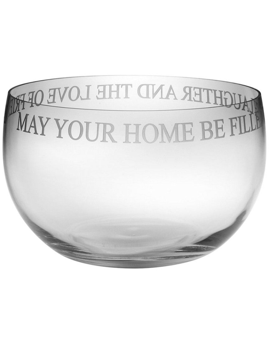 Decorative Items & Frames Susquehanna Glass | Susquehanna Glass "May Your Home Be Filled With Love" 9In Bowl Decorative Items & Frames