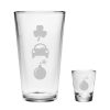 Games & Giftables Susquehanna Glass | Susquehanna Glass "Irish Car Bomb" 2Pc 16Oz Pint & 2Oz Shot Glass Set Home Bar Carts & Accessories