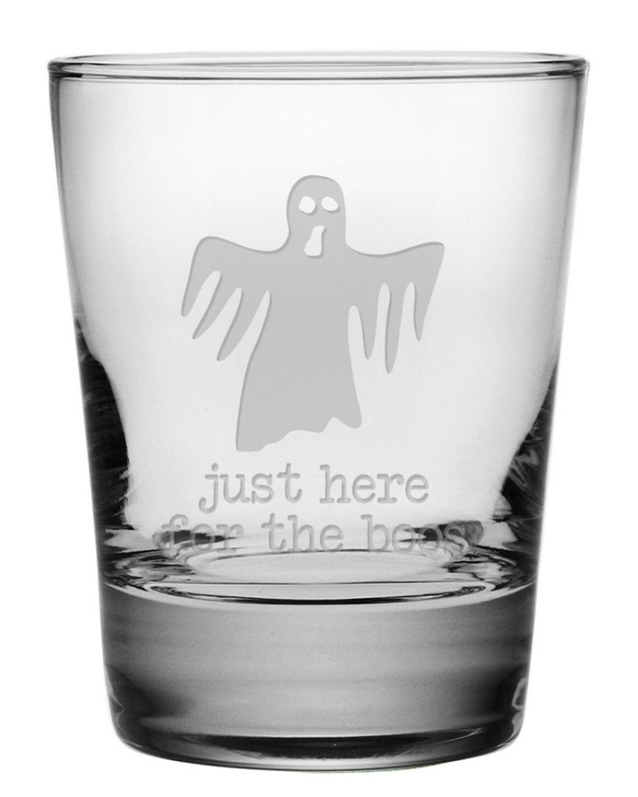 Games & Giftables Susquehanna Glass | Susquehanna Glass Ghost Set Of Four 13.25Oz Double Old-Fashioned Glasses Home Bar Carts & Accessories