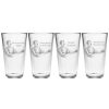 Games & Giftables Susquehanna Glass | Susquehanna Glass Set Of Four Manly Man Pint Glasses Home Bar Carts & Accessories