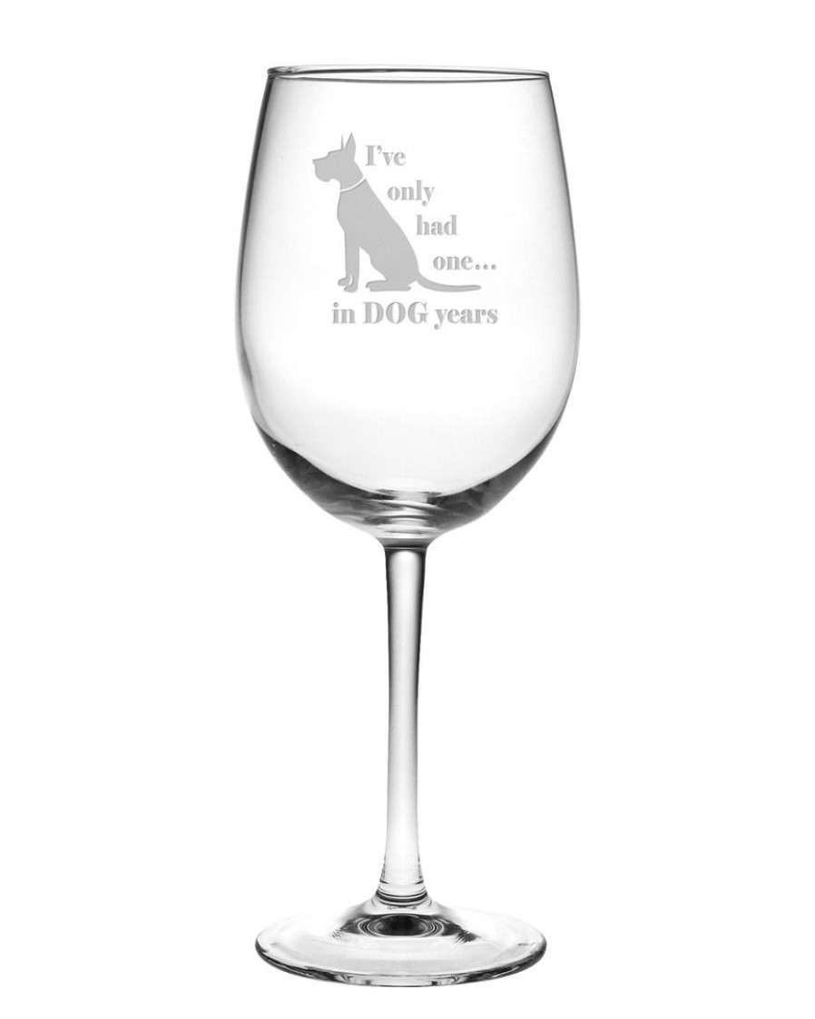 Pet Supplies Susquehanna Glass | Susquehanna Glass 19Oz Dog Years Wine Glass Set Of 4 Home Pet Supplies