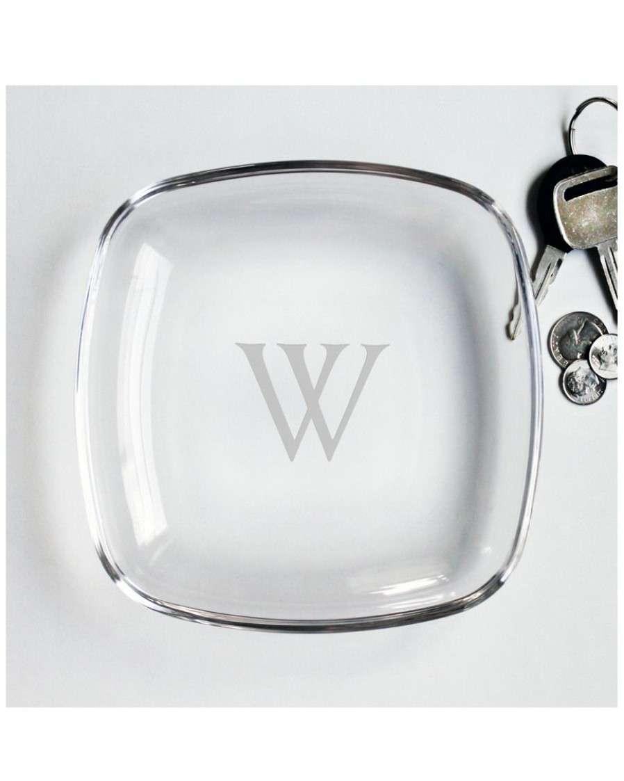 Serveware Susquehanna Glass | Susquehanna Glass Monogrammed 7In Plate, (A-Z) Home Serveware