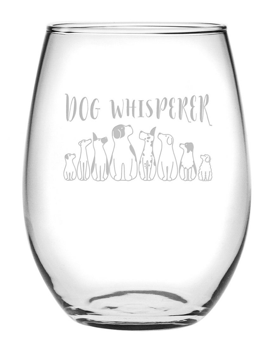 Pet Supplies Susquehanna Glass | Susquehanna Glass 21Oz Dog Whisperer Stemless Wine Set Of 4 Home Pet Supplies