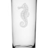 Games & Giftables Susquehanna Glass | Susquehanna Glass Set Of Four Sea Horse 15Oz Hi-Ball Glasses Home Bar Carts & Accessories