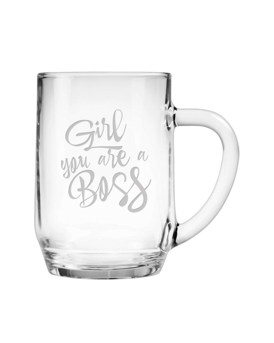 Games & Giftables Susquehanna Glass | Susquehanna Glass 20Oz Girl You Are A Boss Mug Home Bar Carts & Accessories