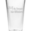 Pet Supplies Susquehanna Glass | Susquehanna Glass 16Oz My Therapist Has Whiskers Pint Glass Set Of 4 Home Pet Supplies