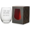 Drinkware Susquehanna Glass | Susquehanna Glass Last Name Stemless Wine & Gift Box Home Drinkware