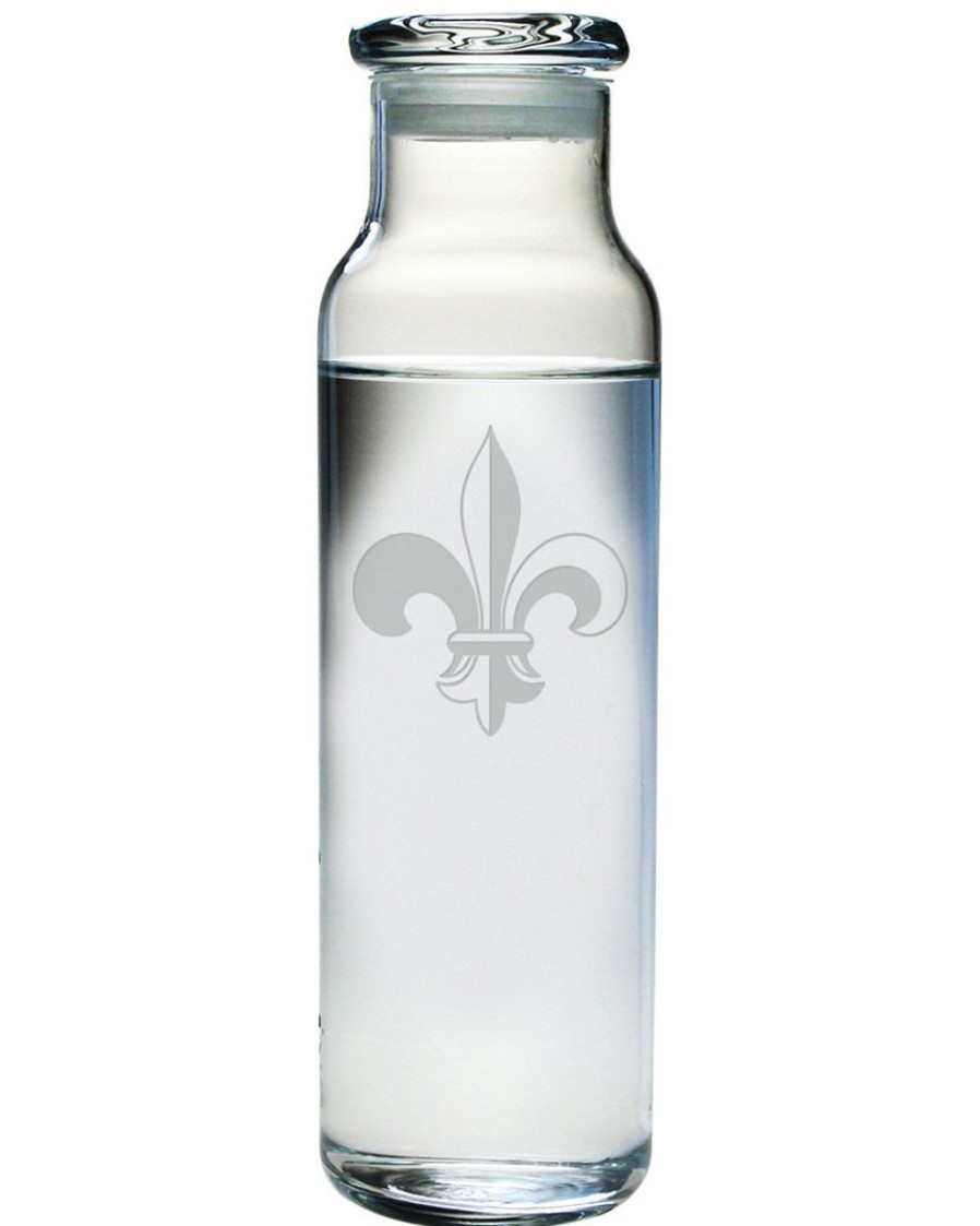 Games & Giftables Susquehanna Glass | Susquehanna Glass 24Oz Fleur De Lis Bottle Home Bar Carts & Accessories