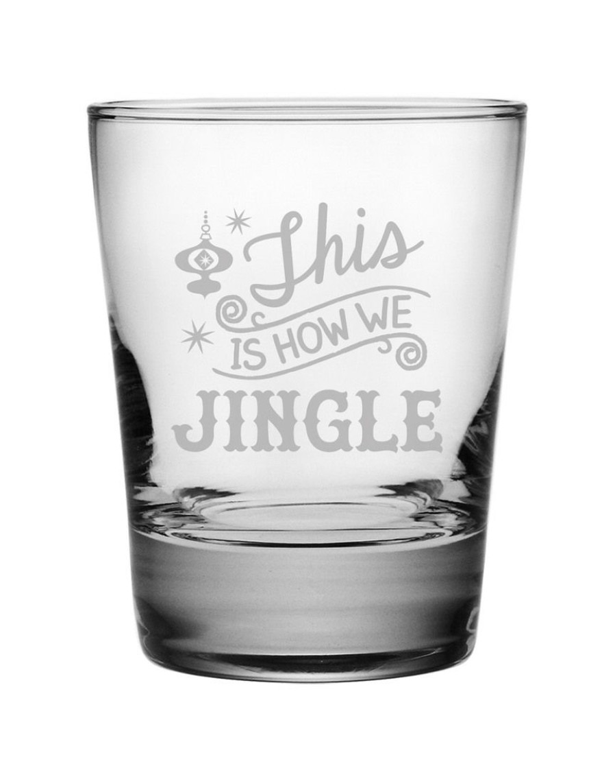 Games & Giftables Susquehanna Glass | Susquehanna Glass How We Jingle Set Of Four 13.25Oz Glasses Home Bar Carts & Accessories