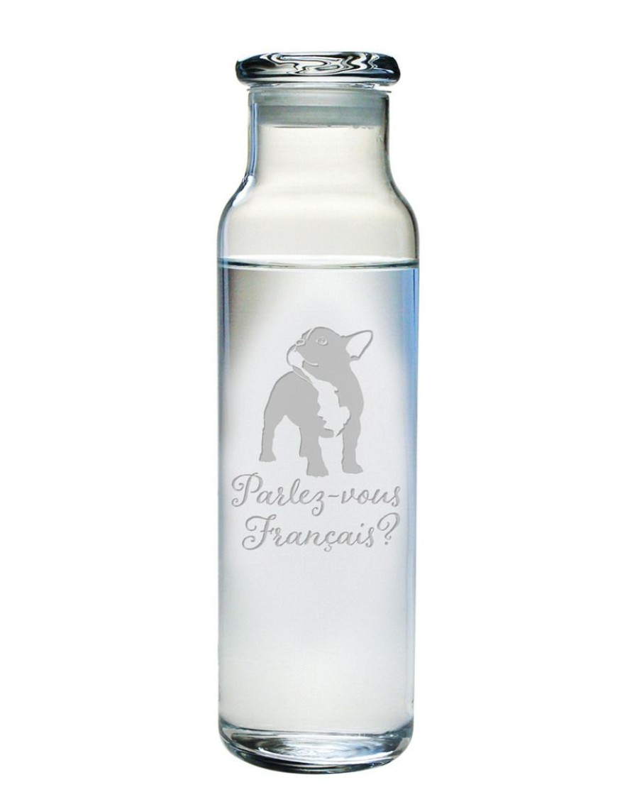 Pet Supplies Susquehanna Glass | Susquehanna Glass Parlez-Vous Francais? 24Oz Water Bottle & Lid Home Pet Supplies