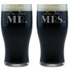 Games & Giftables Susquehanna Glass | Susquehanna Glass Set Of 2 I'M Her & I'M His Classic Pub Glasses Home Bar Carts & Accessories