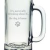 Pet Supplies Susquehanna Glass | Susquehanna Glass Drinking Alone…Dog Is Home Set Of 4 Tankard Mugs Pet Supplies