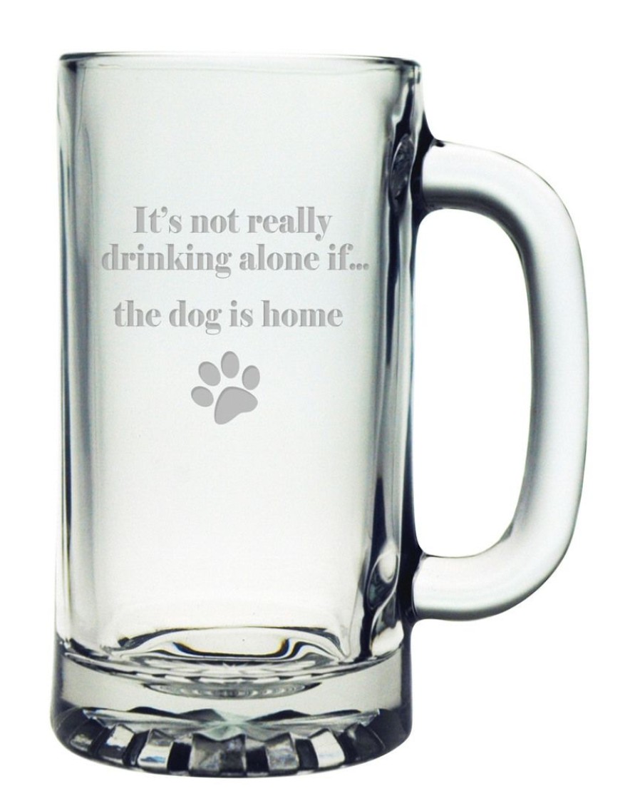 Pet Supplies Susquehanna Glass | Susquehanna Glass Drinking Alone…Dog Is Home Set Of 4 Tankard Mugs Pet Supplies