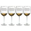 Games & Giftables Susquehanna Glass | Susquehanna Glass Dear Santa Set Of Four 19Oz Wine Glasses Home Bar Carts & Accessories