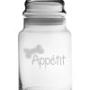 Pet Supplies Susquehanna Glass | Susquehanna Glass Bone Appetit 7In Jar Home Pet Supplies