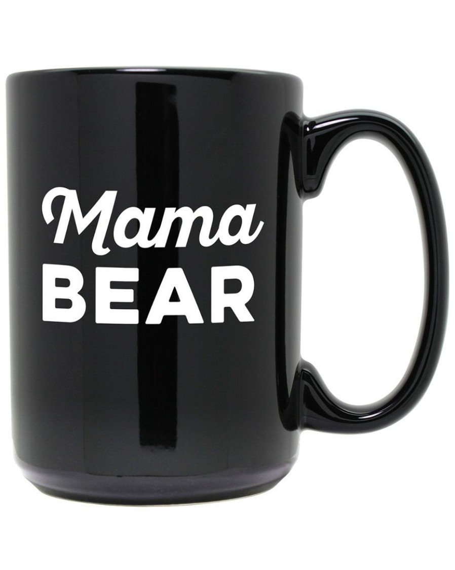 Decorative Items & Frames Susquehanna Glass | Susquehanna Glass Mama Bear Etched Black Mug Home Decorative Items & Frames