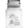 Dinnerware Susquehanna Glass | Susquehanna Glass One Cat Short Apothecary Jar Home Dinnerware