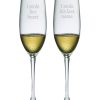 Drinkware Susquehanna Glass | Susquehanna Glass Stole Her Heart Set Of 2 8Oz Flutes Home Drinkware