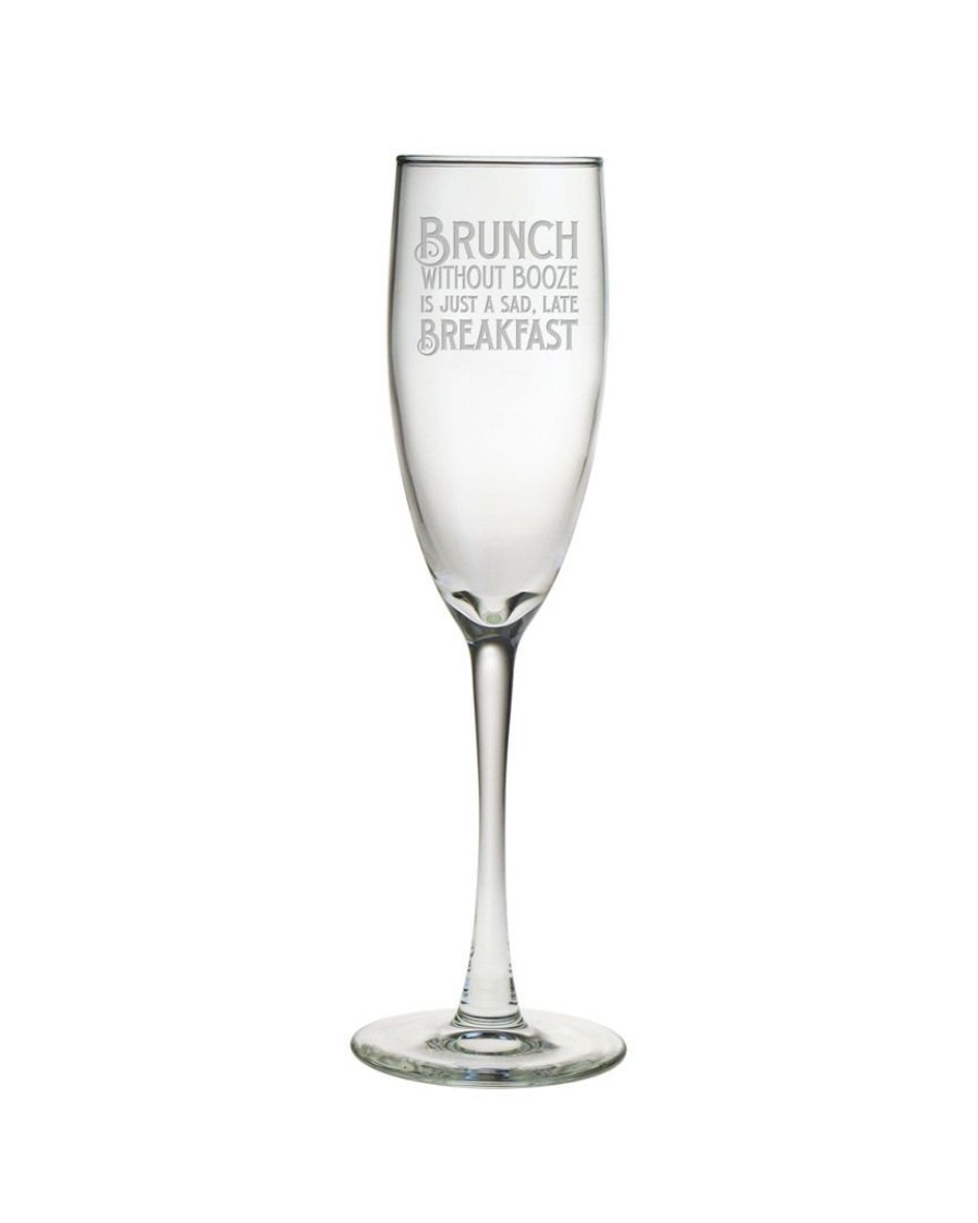 Drinkware Susquehanna Glass | Susquehanna Glass Set Of Two 5.75Oz Brunch Booze Champagne Flutes Home Drinkware