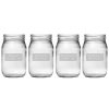 Games & Giftables Susquehanna Glass | Susquehanna Glass Hamptons Road Signs Set Of Four 16Oz Mason Jars Home Bar Carts & Accessories