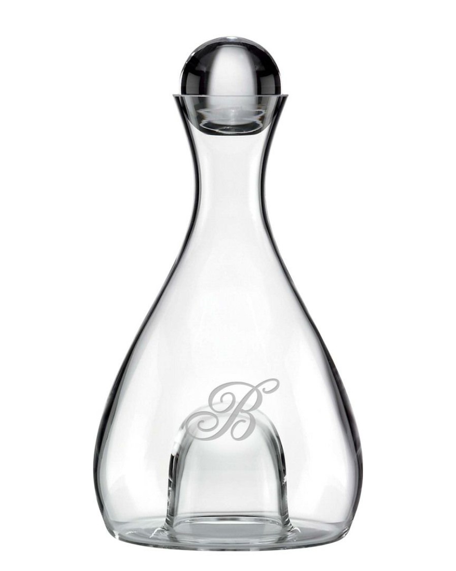 Games & Giftables Susquehanna Glass | Susquehanna Glass Monogrammed Lenox 48Oz Tuscany Classics Decanter, (A-Z) Home Bar Carts & Accessories