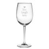 Drinkware Susquehanna Glass | Susquehanna Glass Susquehanna Live Laugh Love Set Of Four 19Oz Wine Glasses Home Drinkware