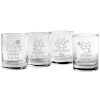 Dinnerware Susquehanna Glass | Susquehanna Glass Set Of 4 Caturday Assortment Rocks Glasses Home Dinnerware