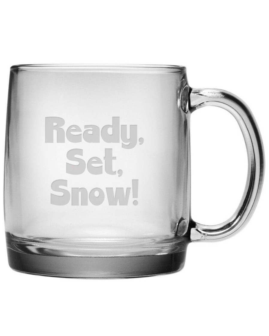 Games & Giftables Susquehanna Glass | Susquehanna Glass "Ready Set Snow" Set Of 4 Nordic Mugs Home Bar Carts & Accessories