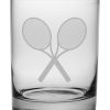 Games & Giftables Susquehanna Glass | Susquehanna Glass Tennis Set Of Four 14Oz Rock Glasses Home Bar Carts & Accessories