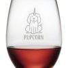 Dinnerware Susquehanna Glass | Susquehanna Glass Pupcorn Stemless Wine & Gift Box Home Dinnerware