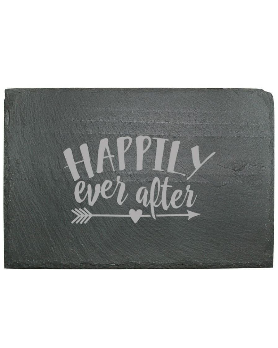 Serveware Susquehanna Glass | Susquehanna Glass Happily Ever After Slate Cheese Server Home Serveware