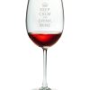 Drinkware Susquehanna Glass | Susquehanna Glass Keep Calm & Drink Wine Set Of 4 19Oz Wine Glasses Home Drinkware