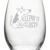 Pet Supplies Susquehanna Glass | Susquehanna Glass Set Of 4 Classy Dog Stemless Wine Tumblers Home Pet Supplies