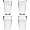 Games & Giftables Susquehanna Glass | Susquehanna Glass The Old Ball Game Set Of Four 16Oz Pint Glasses Home Bar Carts & Accessories