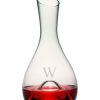 Games & Giftables Susquehanna Glass | Susquehanna Glass Monogrammed Glass Punted Carafe, (A-Z) Home Bar Carts & Accessories